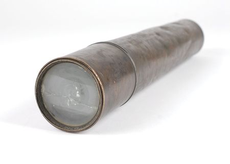 Lot #421 Confederate Signal Corps Telescope: Rare 40? Confederate Signal Corps brass telescope - Image 2