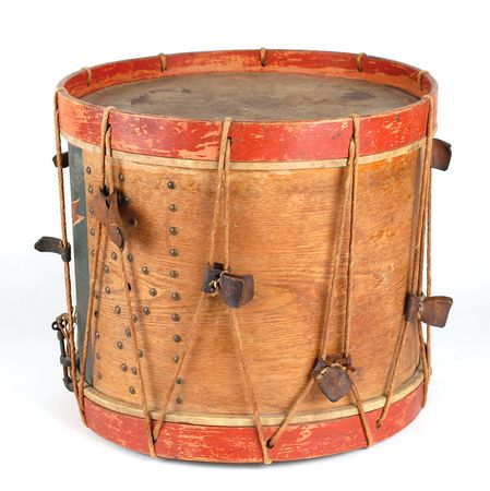 Lot #424 Union Drum: Fabulous patriotic Union snare drum - Image 2