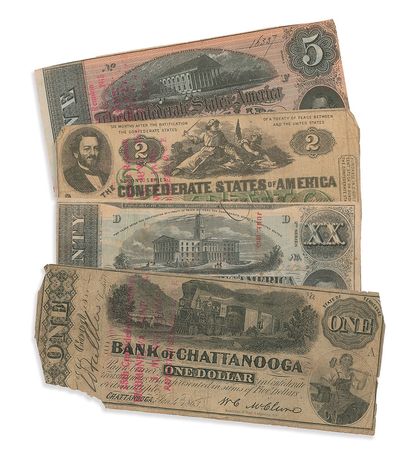 Lot #417 Confederate Currency Currency - Image 1