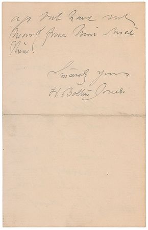 Lot #610 Hugh Bolton Jones Handwritten Letter Signed - Image 4