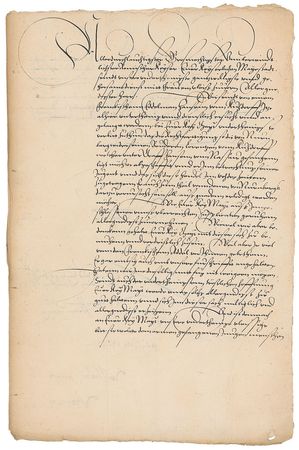 Lot #280 William I, Prince of Orange Signed Document - Image 1