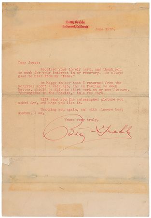 Lot #916 Betty Grable: The iconic World War II pin-up - Image 2