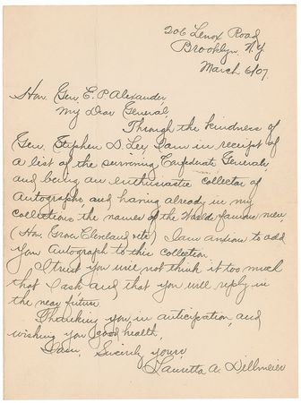 Lot #378 Edward Porter Alexander Signed Note - Image 2