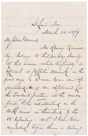 Lot #451 Winfield Scott Hancock Handwritten Letter Signed - Image 1