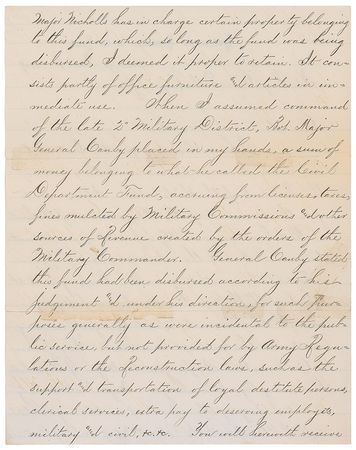 Lot #394 George G. Meade Signed Letter - Image 2