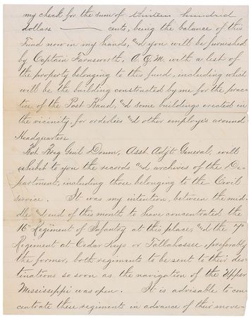 Lot #394 George G. Meade Signed Letter - Image 3
