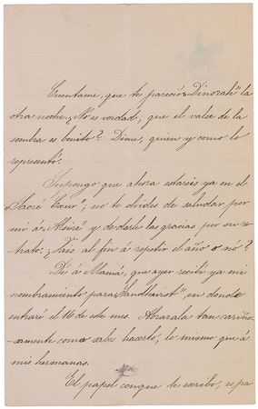 Lot #329 King Alfonso XII Handwritten Letter Signed - Image 2