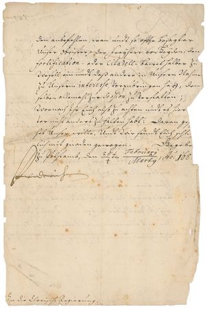 Lot #331 King Frederick I of Prussia Signed Letter - Image 2