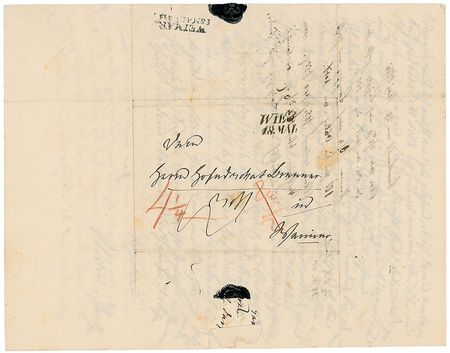 Lot #743 Ottilie von Goethe Handwritten Letter Signed - Image 4