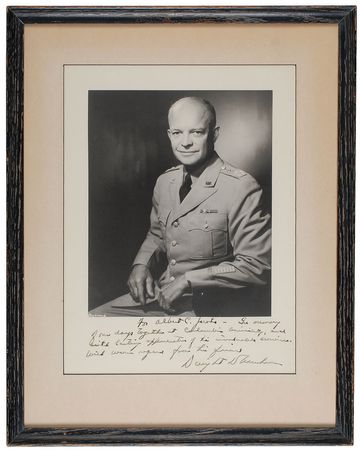 Lot #52 Dwight D. Eisenhower Signed Photograph - Image 1