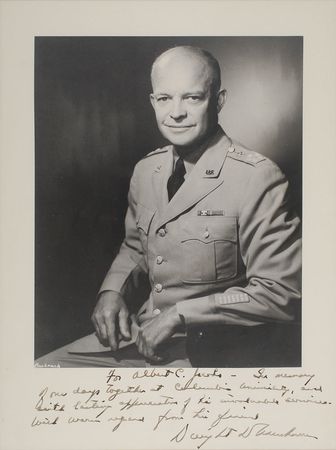 Lot #52 Dwight D. Eisenhower Signed Photograph - Image 2
