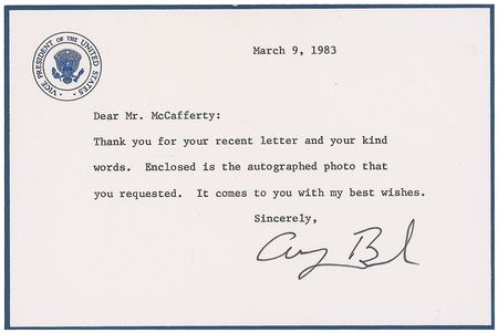 Lot #121 George Bush Typed Letter Signed - Image 2