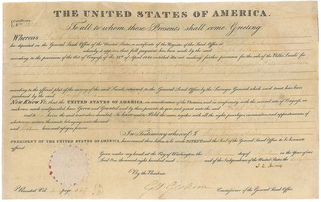Lot #7 John Quincy Adams Signed Document