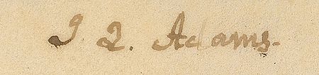 Lot #7 John Quincy Adams Signed Document - Image 2