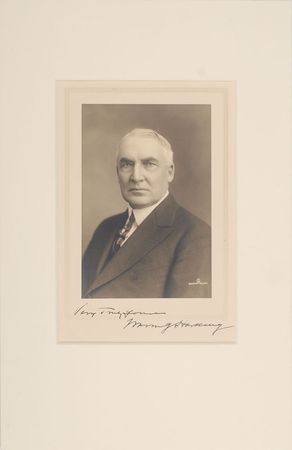 Lot #42 Warren G. Harding Signed Photograph - Image 2
