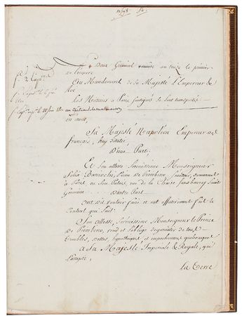 Lot #251 Napoleon: Napoleon’s generous gift to his