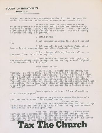 Lot #349 Madalyn Murray O?Hair Typed Letter Signed - Image 2