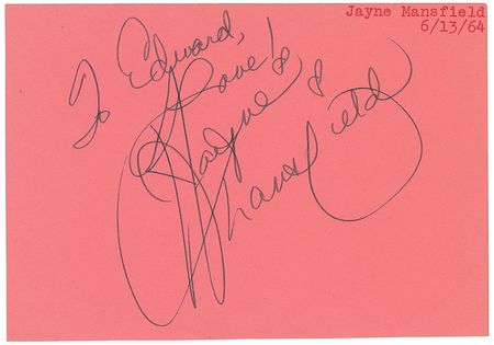 Lot #985 Jayne Mansfield - Image 1