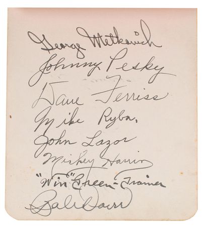 Lot #1048 Babe Ruth and Ted Williams: Rare pairing of Babe Ruth and Ted Williams - Image 2