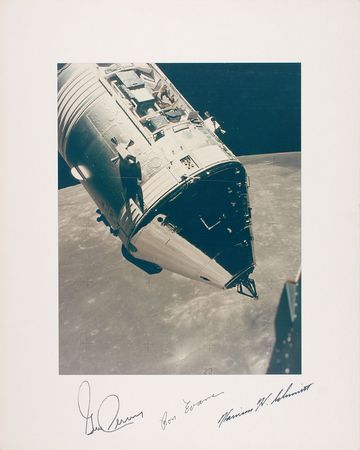 Lot #527 Apollo 17 Signed Photograph - Image 1