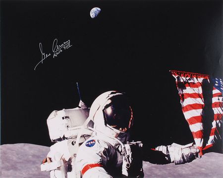 Lot #528 Gene Cernan Signed Photographs - Image 1