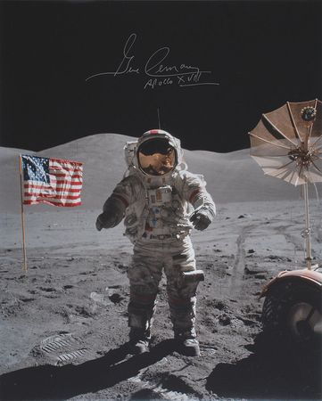 Lot #528 Gene Cernan Signed Photographs - Image 2
