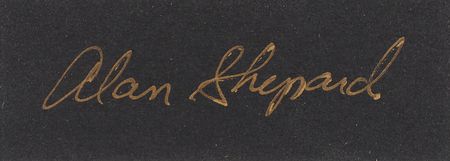 Lot #529 Frank Borman and Alan Shepard Signed Photograph and Signature - Image 3