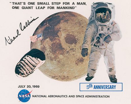 Lot #517 Buzz Aldrin and Michael Collins Signed Photographs - Image 2