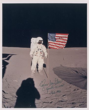 Lot #574 Edgar Mitchell Signed Photographs - Image 1