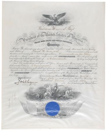Lot #90 William H. Taft Signed Document - Image 1