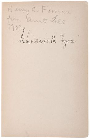 Lot #720 Rabindranath Tagore Book - Image 1