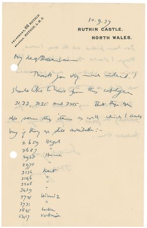 Lot #219 John Maynard Keynes Handwritten Letter Signed - Image 1