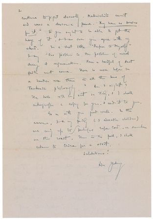 Lot #705 Lin Yutang: ?My new book is called ?Between Tears and Laughter?? - Image 2