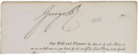 Lot #333 King George IV Signature - Image 1