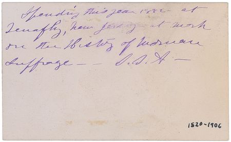 Lot #147 Susan B. Anthony Signed Quote - Image 2