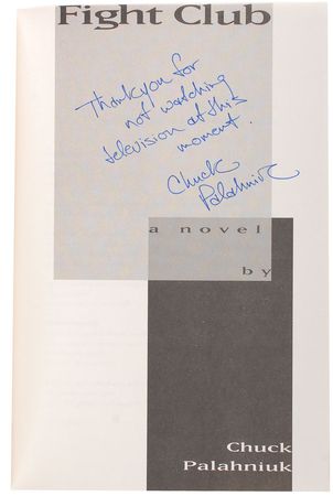 Lot #760 Chuck Palahniuk Book - Image 1