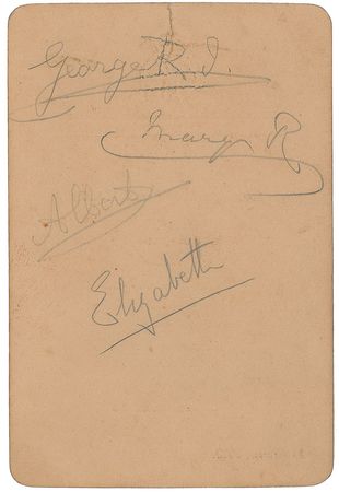 Lot #260 British Royal Family Menu - Image 1