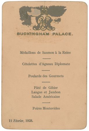 Lot #260 British Royal Family Menu - Image 2