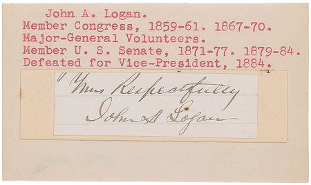 Lot #473 Union Generals Signatures - Image 1