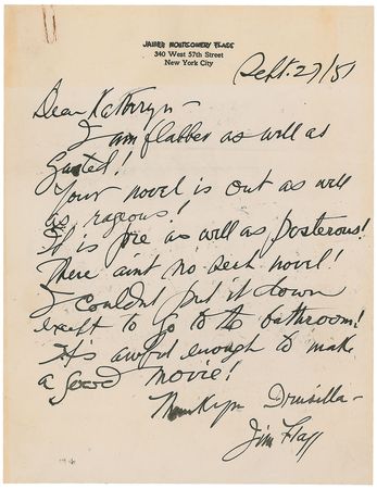 Lot #607 James Montgomery Flagg Sketch and Handwritten Letter Signed - Image 2