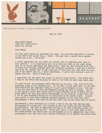 Lot #971 Hugh Hefner Typed Letter Signed - Image 1