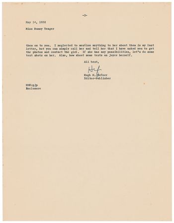 Lot #971 Hugh Hefner Typed Letter Signed - Image 2
