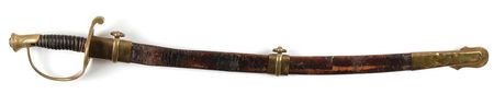 Lot #422 Confederate Sword: Exceedingly rare Tilton sword from a casualty of Chickasaw Bayou - Image 3