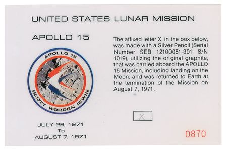 Lot #575 Apollo 15 Group Lot - Image 4