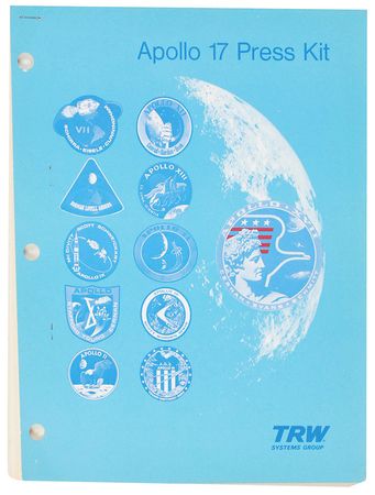 Lot #580 Apollo 17 Collection of Three Items - Image 1