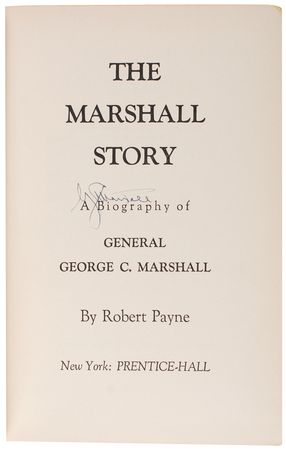 Lot #459 George C. Marshall Book - Image 1
