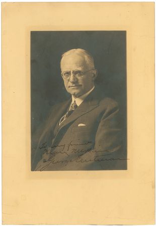 Lot #182 George Eastman Signed Photograph - Image 1
