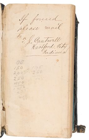 Lot #161 Old West: Terrence Cantwell Diary - Image 1