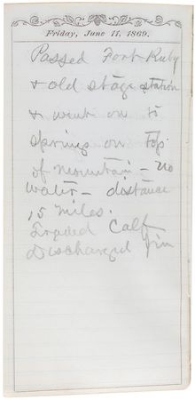 Lot #161 Old West: Terrence Cantwell Diary - Image 5