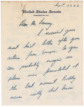 Lot #326 Ted Kennedy - Image 1